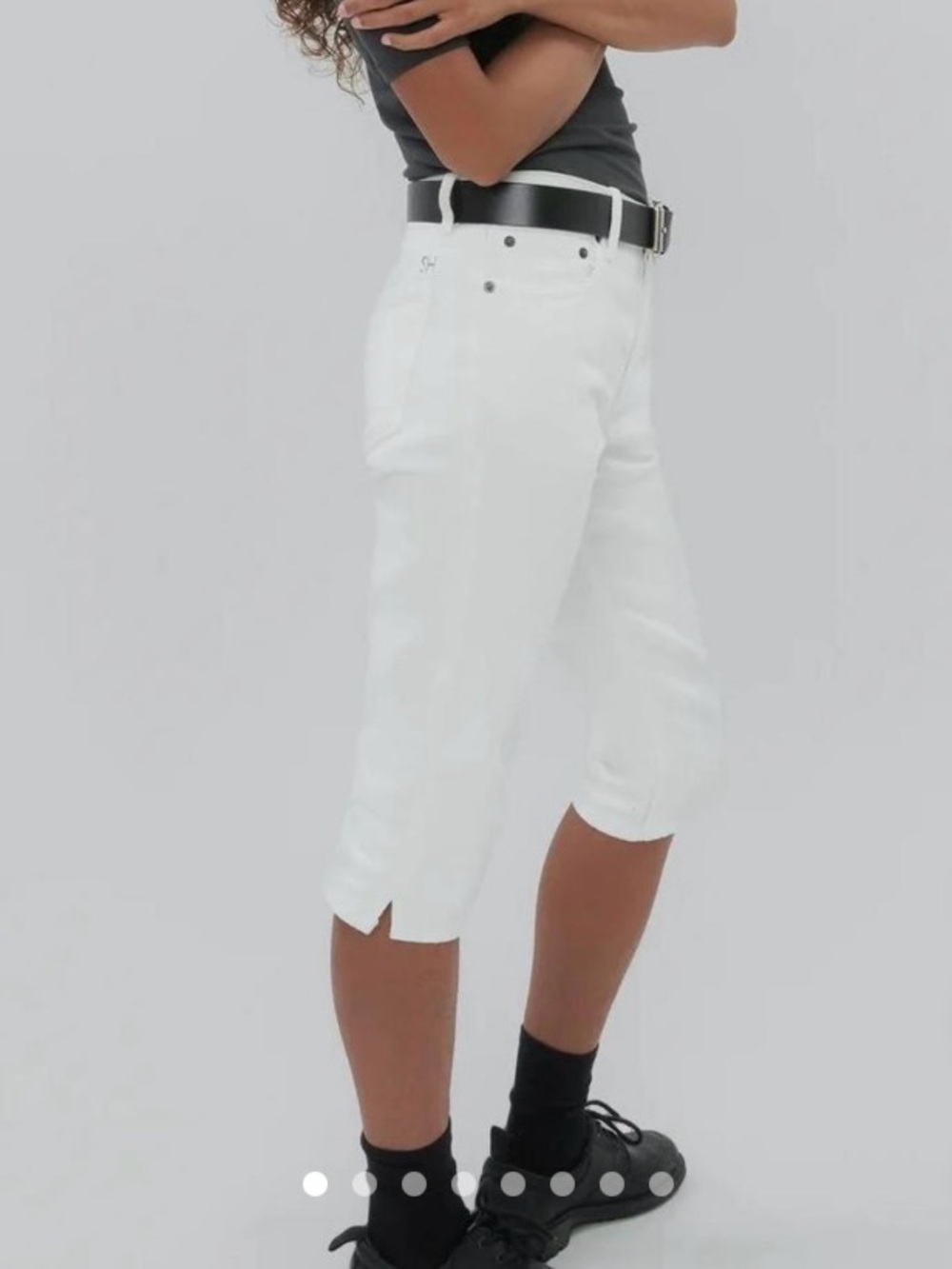 Still Here Capri Jean in White Sz 26 Unworn